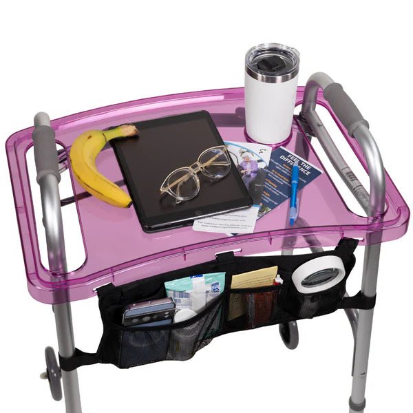 The Clear View Walker Tray & Bag: An Ideal Solution for Seniors with Arthritis