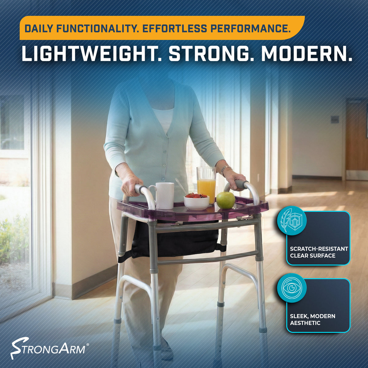 Clear View Walker Tray & Bag