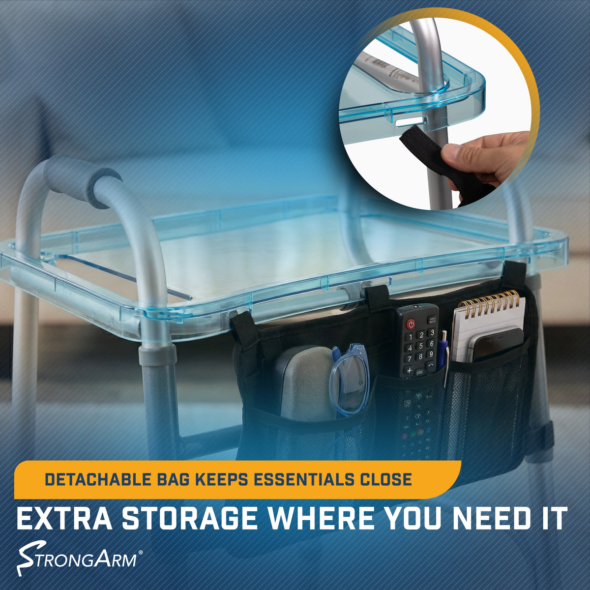 Clear View Walker Tray & Bag